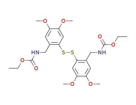 N,N'-(ethoxycarbonyl)-2,2'-(aminomethyl)-4,4',5,5'-tetramethoxydiphenyl disulphide