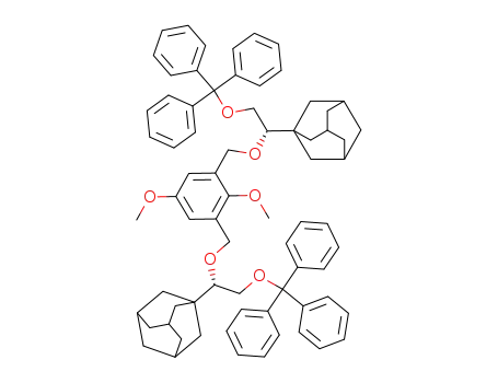 (-)-1,3-bis<1'-(1-adamantyl)-2'-(triphenylmethyloxyethoxymethyl)>-2,5-dimethoxybenzene