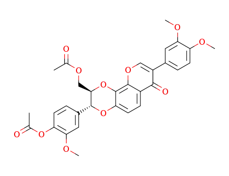 Molecular Structure of 116718-17-3 (di-O-acetyl-3'-O-methylxanthocercin B)