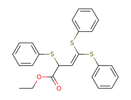 ethyl 2,4,4-tris(phenylthio)but-3-enoate