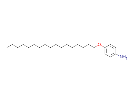 Molecular Structure of 39905-49-2 (Benzenamine, 4-(heptadecyloxy)-)