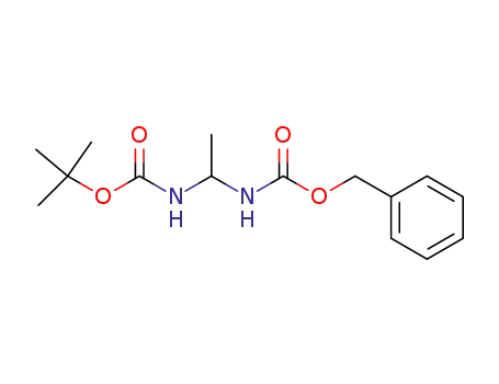 Carbamic acid, [1-[[(1,1-dimethylethoxy)carbonyl]amino]ethyl]-,
phenylmethyl ester
