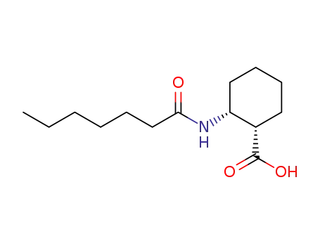 cis-(2-heptanoylamino)-1-cyclohexanecarboxylic acid