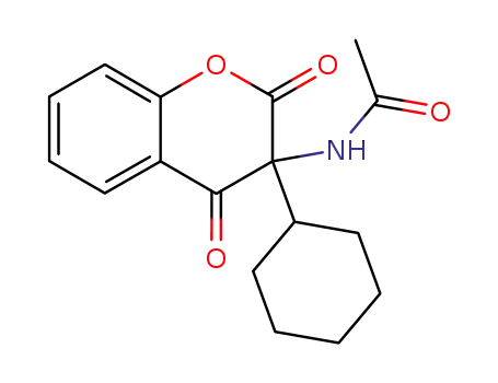 N-(3-Cyclohexyl-2,4-dioxo-chroman-3-yl)-acetamide