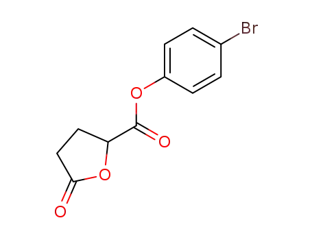 Molecular Structure of 111075-15-1 ((R,S)-4-bromophenyl 5-oxotetrahydrofuran-2-carboxylate)