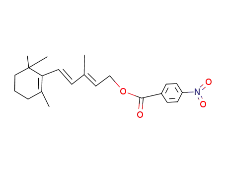 Molecular Structure of 62121-14-6 (2,4-Pentadien-1-ol, 3-methyl-5-(2,6,6-trimethyl-1-cyclohexen-1-yl)-,
4-nitrobenzoate, (E,E)-)