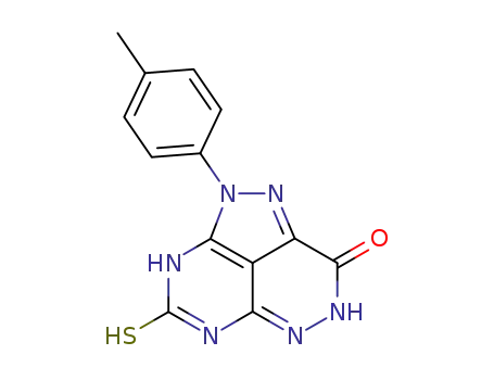 4-Mercapto-2-p-tolyl-3,7-dihydro-2H-1,2,3,5,6,7-hexaaza-acenaphthylen-8-one