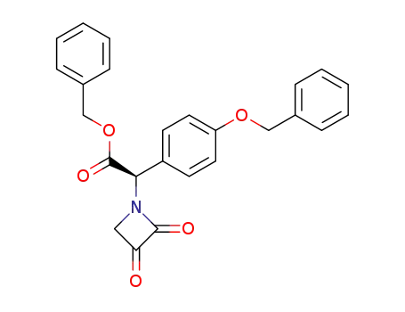 (-)-1-<(p-benzyloxyphenyl)benzyloxycarbonylmethyl>azetidine-2,3-dione