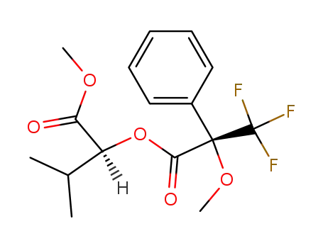 Methyl L-2-hydroxy-3-methylbutanoate (S)-MTPA ester