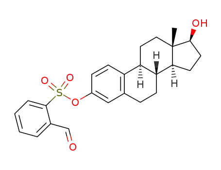 2-Formyl-benzenesulfonic acid (8R,9S,13S,14S,17S)-17-hydroxy-13-methyl-7,8,9,11,12,13,14,15,16,17-decahydro-6H-cyclopenta[a]phenanthren-3-yl ester