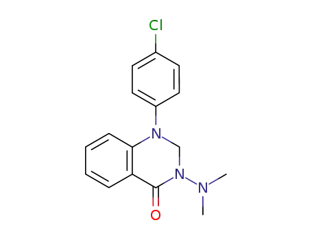 Molecular Structure of 90071-08-2 (4(1H)-Quinazolinone,
1-(4-chlorophenyl)-3-(dimethylamino)-2,3-dihydro-)