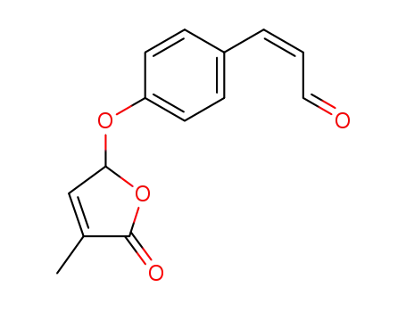 4-<p-(formylvinyl)phenoxy>-2-methylbut-2-en-4-olide
