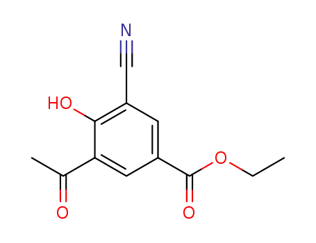 ethyl 3-acetyl-5-cyano-4-hydroxybenzoate
