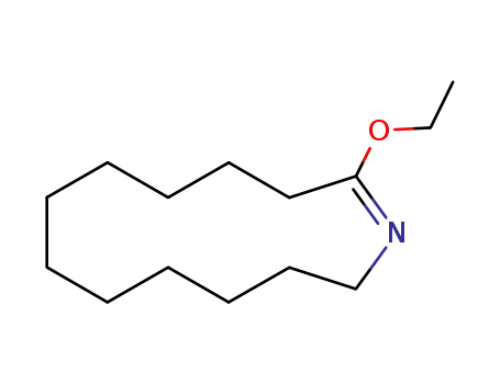 Molecular Structure of 29956-25-0 (2-ethoxy-azacyclotridec-1-ene)