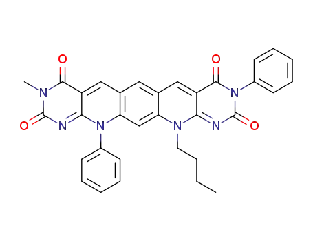 12-Butyl-3-methyl-9,14-diphenyl-12H,14H-1,3,9,11,12,14-hexaaza-pentacene-2,4,8,10-tetraone