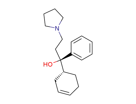 Molecular Structure of 84024-57-7 ((1R*,7R*)-1-(3-cyclohexenyl)-1-phenyl-3-(1-pyrrolidinyl)-1-propanol)