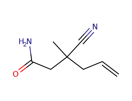 3-cyano-3-methylhex-5-enamide