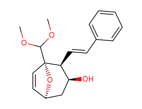 1-dimethoxymethyl-3-endo-hydroxy-2-endo-<(E)-1'-styryl>-8-oxabicyclo<3.2.1>oct-6-ene