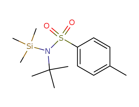 Molecular Structure of 89902-37-4 (Benzenesulfonamide, N-(1,1-dimethylethyl)-4-methyl-N-(trimethylsilyl)-)
