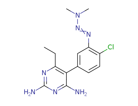 2,4-DIAMINO-6-ETHYL-5-(4-CHLORO-3-DIMETHYLAMINOAZOPHENYL)PYRIMIDINE