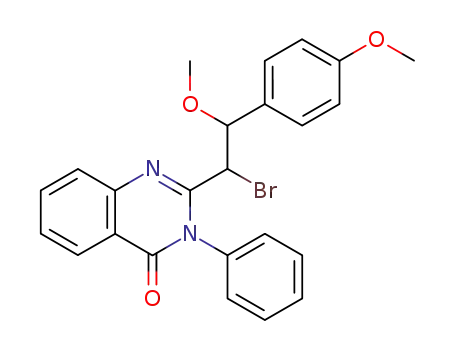 2-(α-Bromo-β-methoxy-p-methoxyphenethyl)-3-phenyl-4(3H)-quinazolinone