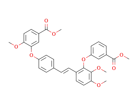 (E)-methyl 3-<4-<2-<3,4-dimethoxy-2-(3-methoxycarbonylphenoxy)phenyl>vinyl>phenoxy>-4-methoxybenzoate