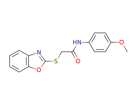 2-(benzo[d]oxazol-2-ylthio)-N-(4-methoxyphenyl)acetamide
