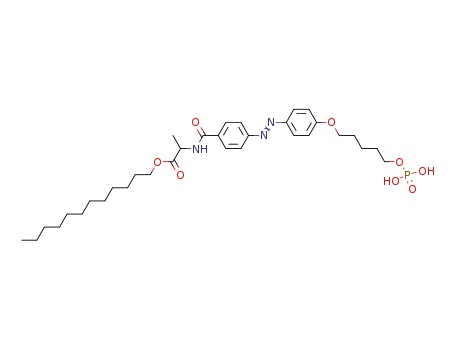 dodecyl N<4-<4-(5-phosphopentyloxy)phenylazo>benzoyl>-L-alaninate