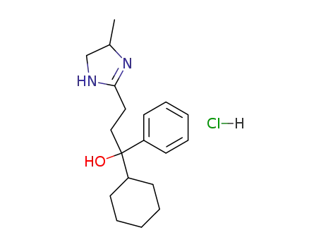 2-(3-Phenyl-3-cyclohexyl-3-hydroxy)propyl-4<sup>(5)</sup>-methyl-2-imidazoline hydrochloride