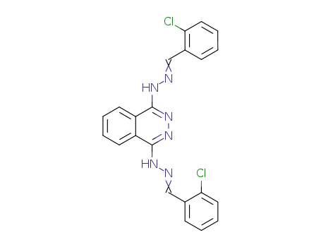 1-N,4-N-bis[(2-chlorophenyl)methylideneamino]phthalazine-1,4-diamine