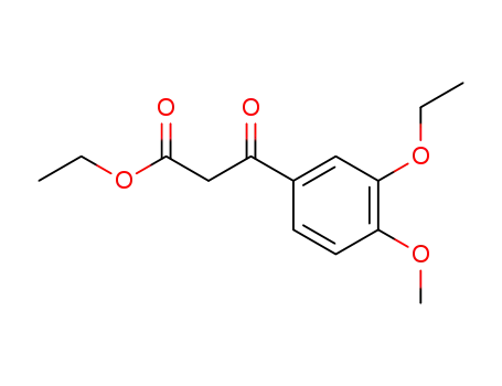 Molecular Structure of 82613-10-3 (Ethyl m-ethoxy-p-methoxybenzoylacetate)