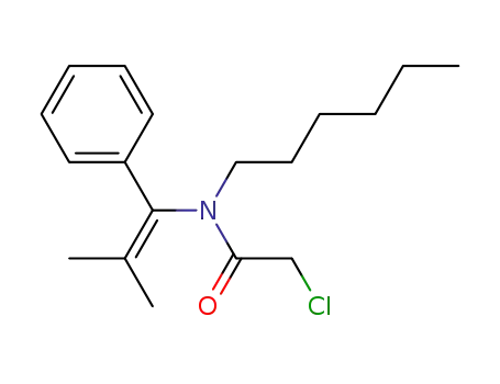 Acetamide, 2-chloro-N-hexyl-N-(2-methyl-1-phenyl-1-propenyl)-