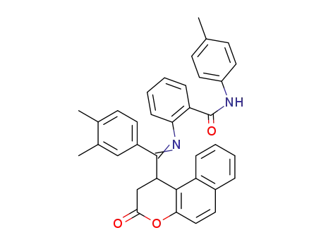 Benzamide,
2-[[(2,3-dihydro-3-oxo-1H-naphtho[2,1-b]pyran-1-yl)(3,4-dimethylphenyl)
methylene]amino]-N-(4-methylphenyl)-