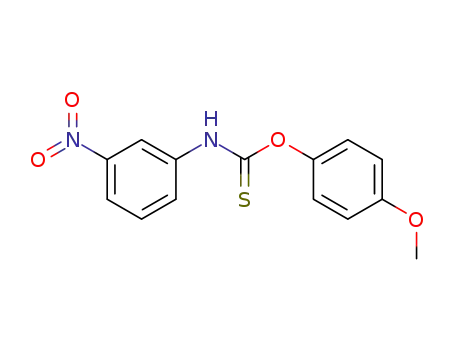Molecular Structure of 86317-32-0 (O-(4-methoxyphenyl) N-3-nitrophenylthioncarbamate)