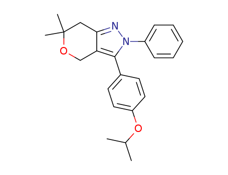 Pyrano[4,3-c]pyrazole,2,4,6,7-tetrahydro-6,6-dimethyl-3-[4-(1-methylethoxy)phenyl]-2-phenyl-