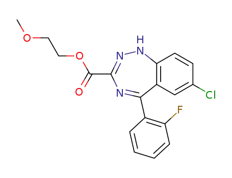 7-Chloro-5-(2-fluoro-phenyl)-1H-benzo[f][1,2,4]triazepine-3-carboxylic acid 2-methoxy-ethyl ester