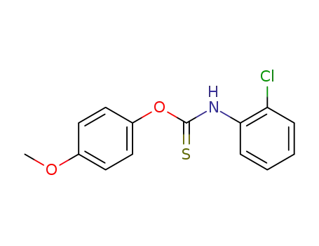 Molecular Structure of 86317-30-8 (O-(4-methoxyphenyl) N-2-chlorophenylthioncarbamate)