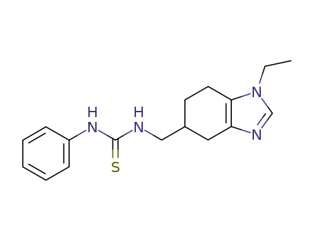 N-((1-Ethyl-4,5,6,7-tetrahydro-1H-benzimidazol-5-yl)methyl)-N'-phenylthiourea