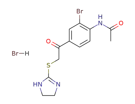 N-{2-Bromo-4-[2-(4,5-dihydro-1H-imidazol-2-ylsulfanyl)-acetyl]-phenyl}-acetamide; hydrobromide