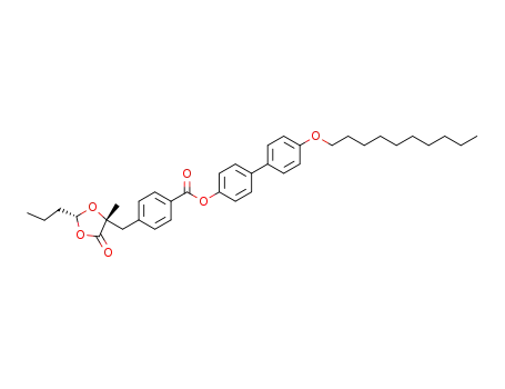 (2R,5R)-(+)-5-(4-decyloxy-biphenyl-4'-yl-oxy-4''-carbonyl-phenylmethyl)-5-methyl-2-propyl-1,3-dioxolan-4-one