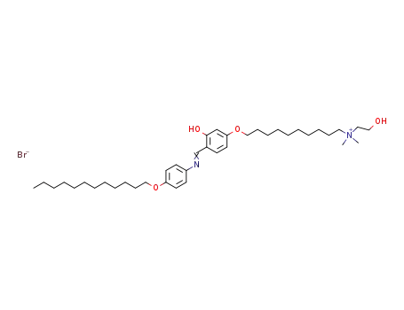 N-<4-<10-<(2-Hydroxyethyl)dimethylammonio>decyloxy>salicylidene>-4-(dodecyloxy)aniline bromide