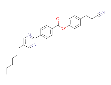 4-(5-Hexyl-pyrimidin-2-yl)-benzoic acid 4-(2-cyano-ethyl)-phenyl ester