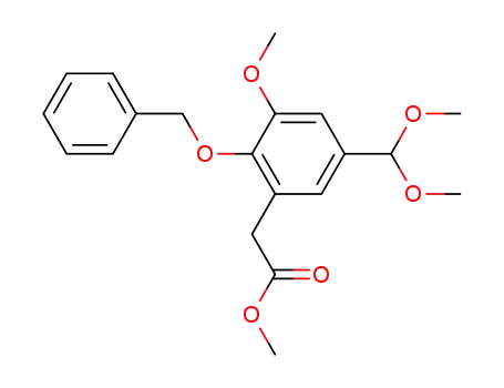 (2-Benzyloxy-5-dimethoxymethyl-3-methoxy-phenyl)-acetic acid methyl ester