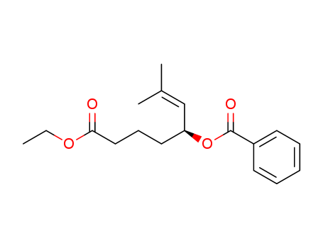 6-Octenoic acid, 5-(benzoyloxy)-7-methyl-, ethyl ester, (S)-