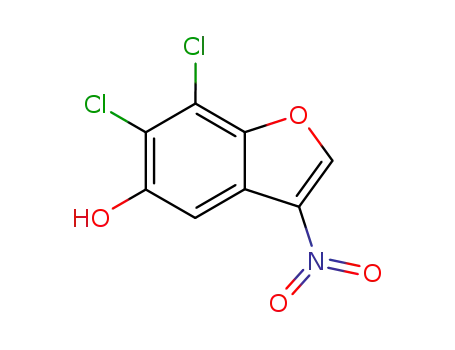 3-nitro-5-hydroxy-6,7-dichlorobenzofuran