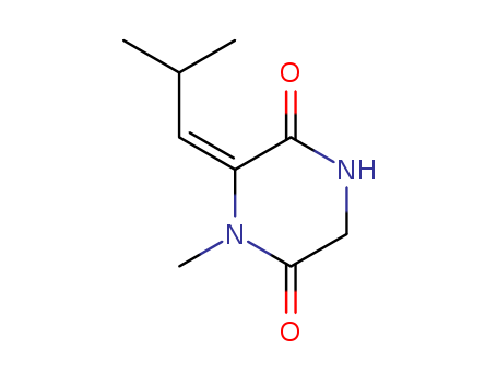2,5-Piperazinedione,1-methyl-6-(2-methylpropylidene)-, (E)- (9CI)