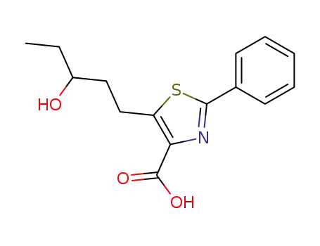 4-Thiazolecarboxylic acid, 5-(3-hydroxypentyl)-2-phenyl-