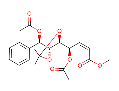 (Z)-(R)-4-Acetoxy-4-[(4S,5R)-5-((R)-acetoxy-phenyl-methyl)-2,2-dimethyl-[1,3]dioxolan-4-yl]-but-2-enoic acid methyl ester