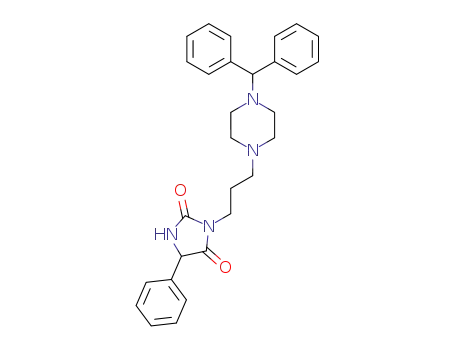 3-(3-(4-(Diphenylmethyl)-1-piperazinyl)propyl)-5-phenylhydantoin