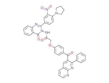Molecular Structure of 136603-29-7 (N-[2-(3-nitro-4-pyrrolidin-1-ylphenyl)-4-oxoquinazolin-3(4H)-yl]-2-{4-[(2-phenyl-1,8-naphthyridin-3-yl)carbonyl]phenoxy}acetamide)